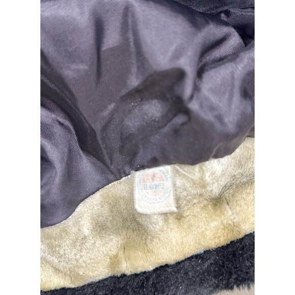 Vintage 70s Woman’s Coat Crushed Velvet Faux Fur A Frame ILGWU Union Made USA - Picture 4 of 5